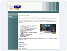 Tablet Screenshot of paylessselfstoragesite.com